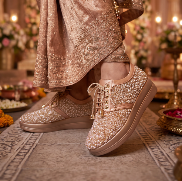 Bridal Wedge Heel Sneaker