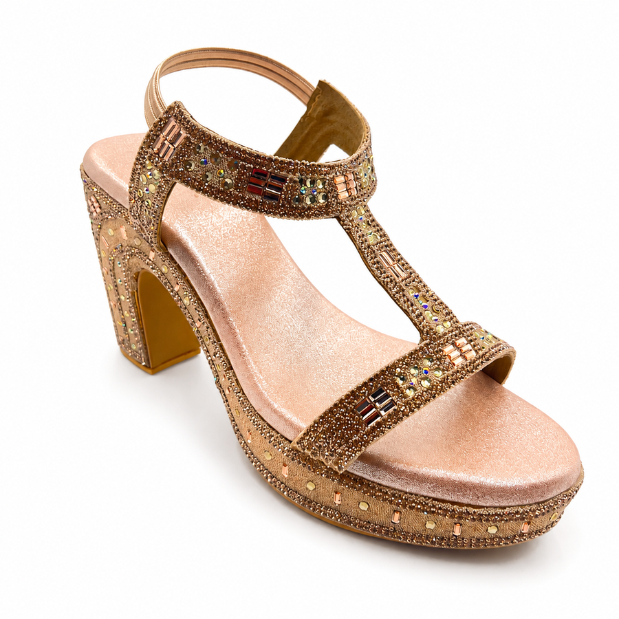 Women's Bridal Block Heel Sandal