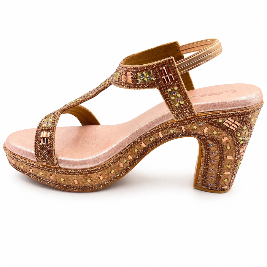 Women's Bridal Block Heel Sandal