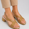 Women Bridal Block Heel Sandal
