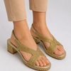 Women Bridal Block Heel Sandal