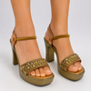 Women Bridal Block Heel Sandal