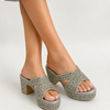 Women Bridal Block Slipper