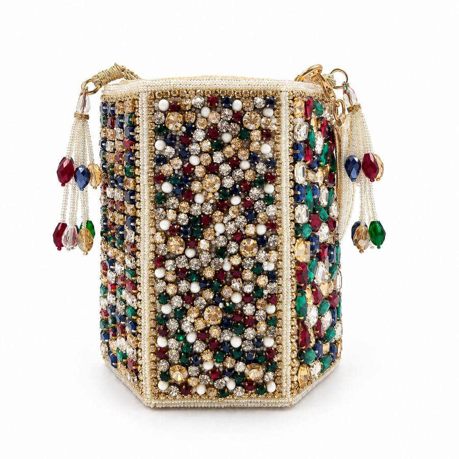 Women's Gold and Jewel Encrusted Clutch
