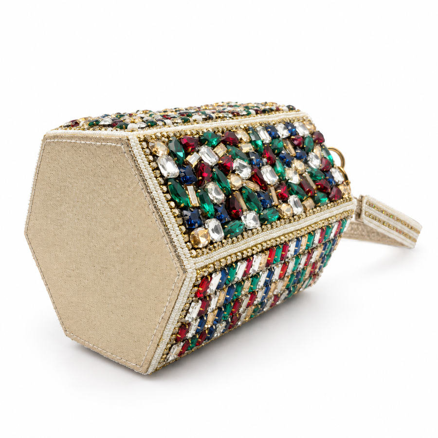 Women's Gold and Jewel Encrusted Clutch