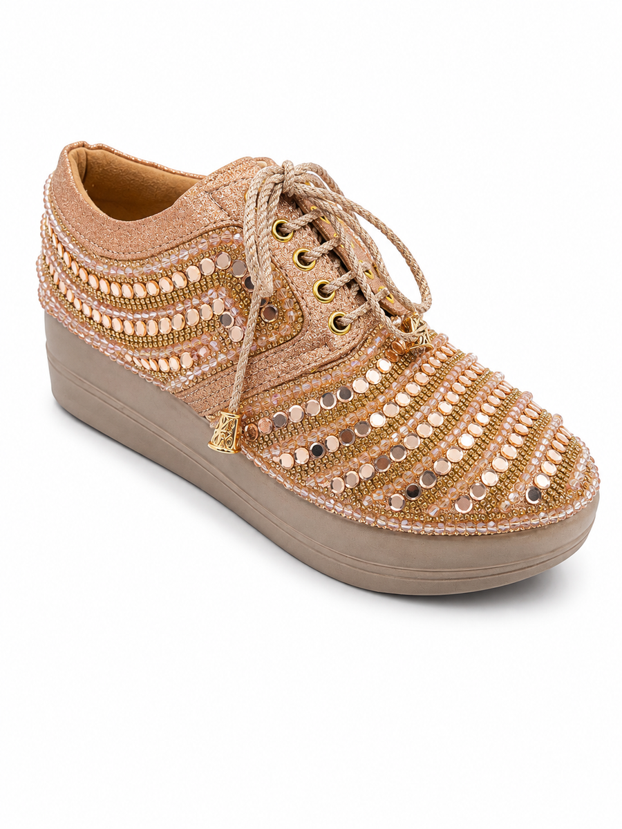 Bridal Wedge Heel Sneaker