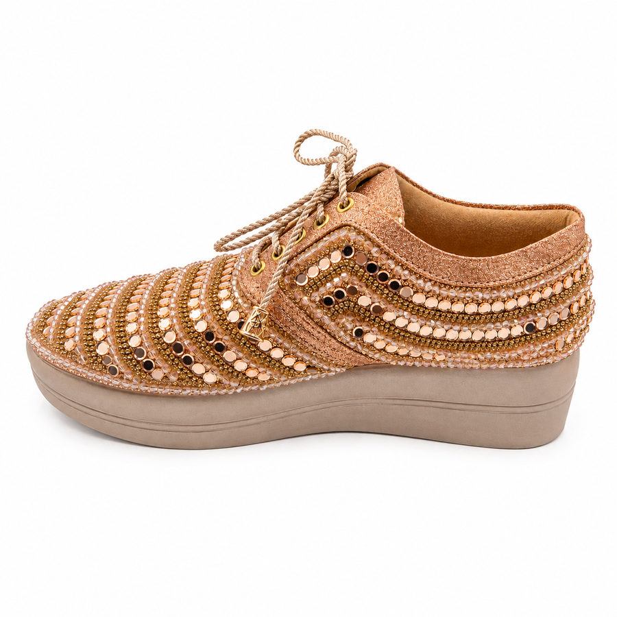 Bridal Wedge Heel Sneaker