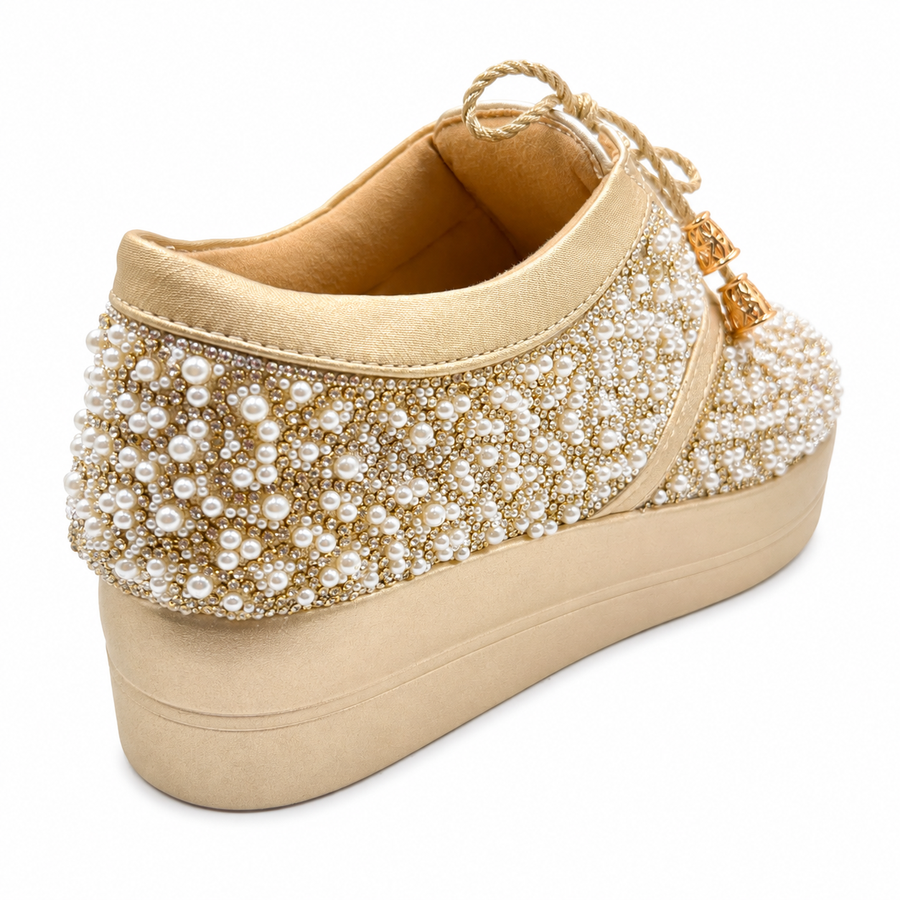 Bridal Wedge Heel Sneaker