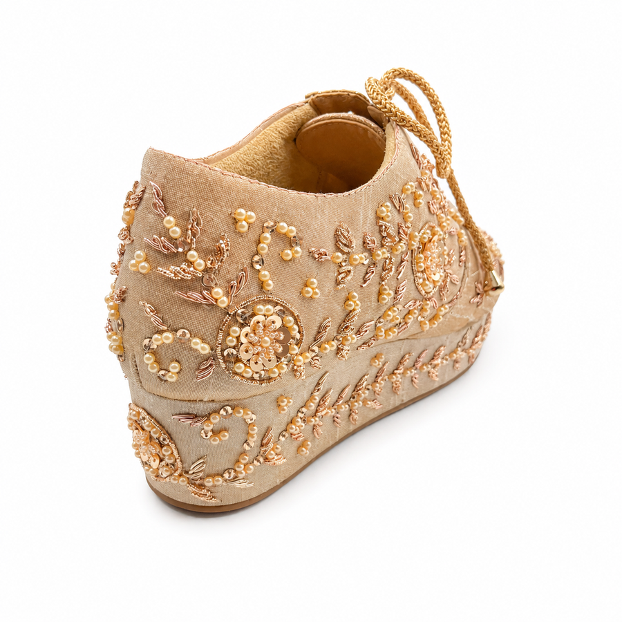 Bridal Wedge Heel Sneaker