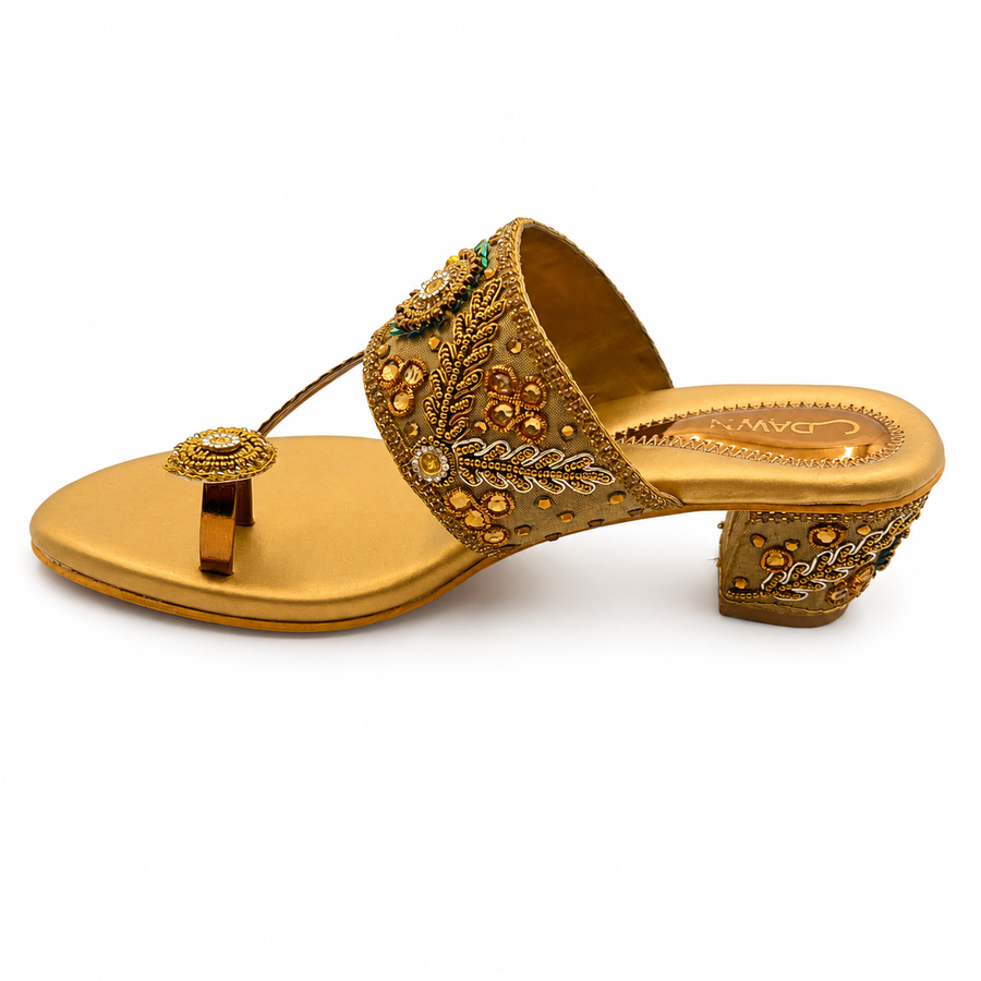 Bridal Block Heel Slip-On