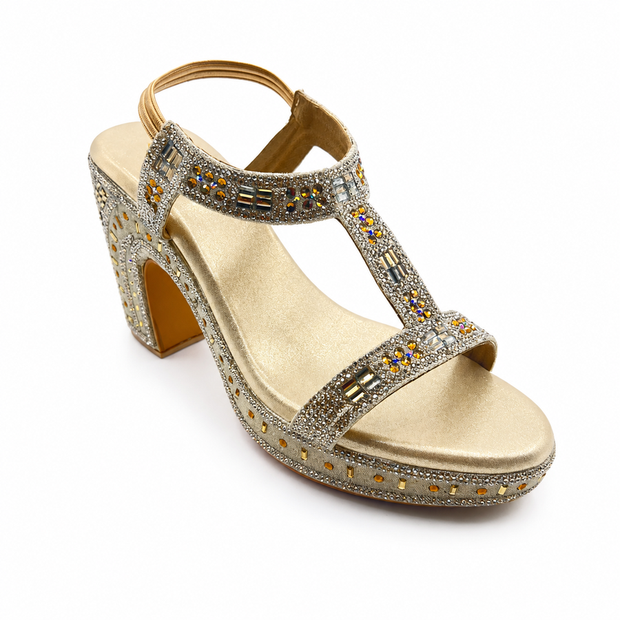Women's Bridal Block Heel Sandal