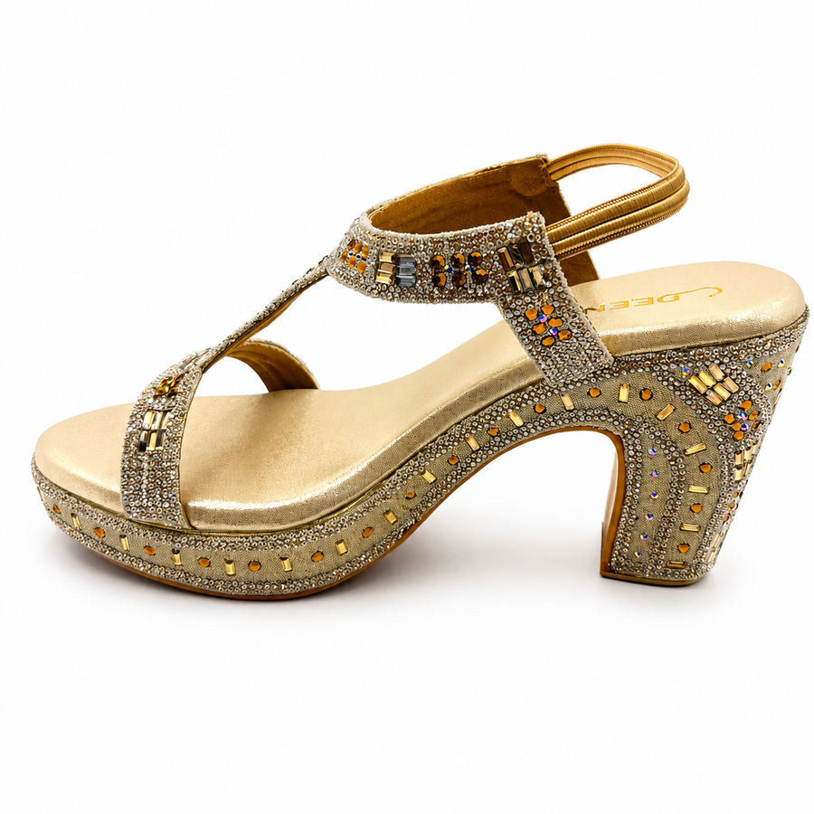 Women's Bridal Block Heel Sandal