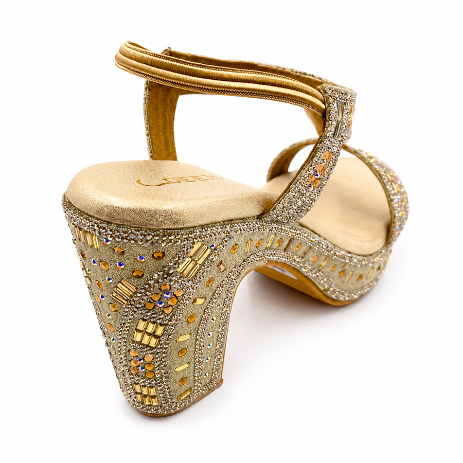 Women's Bridal Block Heel Sandal