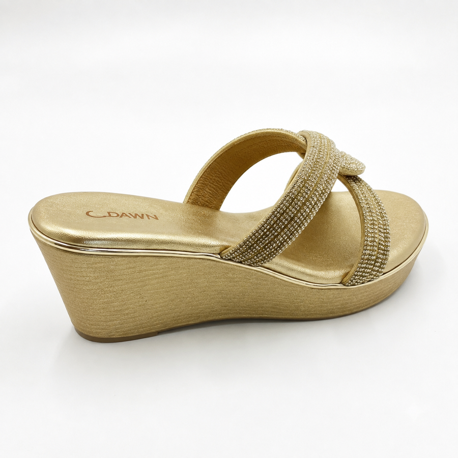 Women's Bridal Wedge Heel Slip on