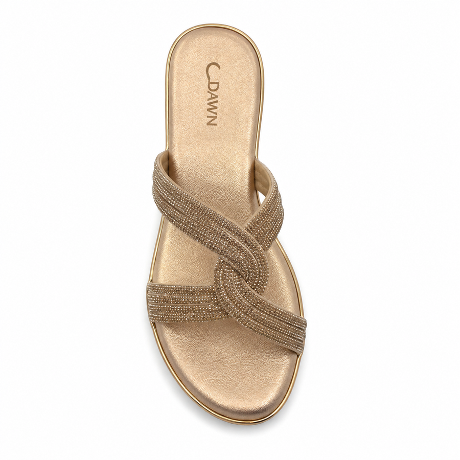 Women's Bridal Wedge Heel Slip on