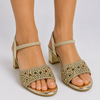 Women Bridal Block Heel Sandal
