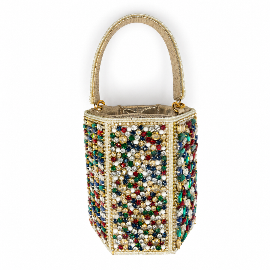 Women's Gold and Jewel Encrusted Clutch