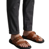 DAWN Terra Brown Cross-Strap Sandal