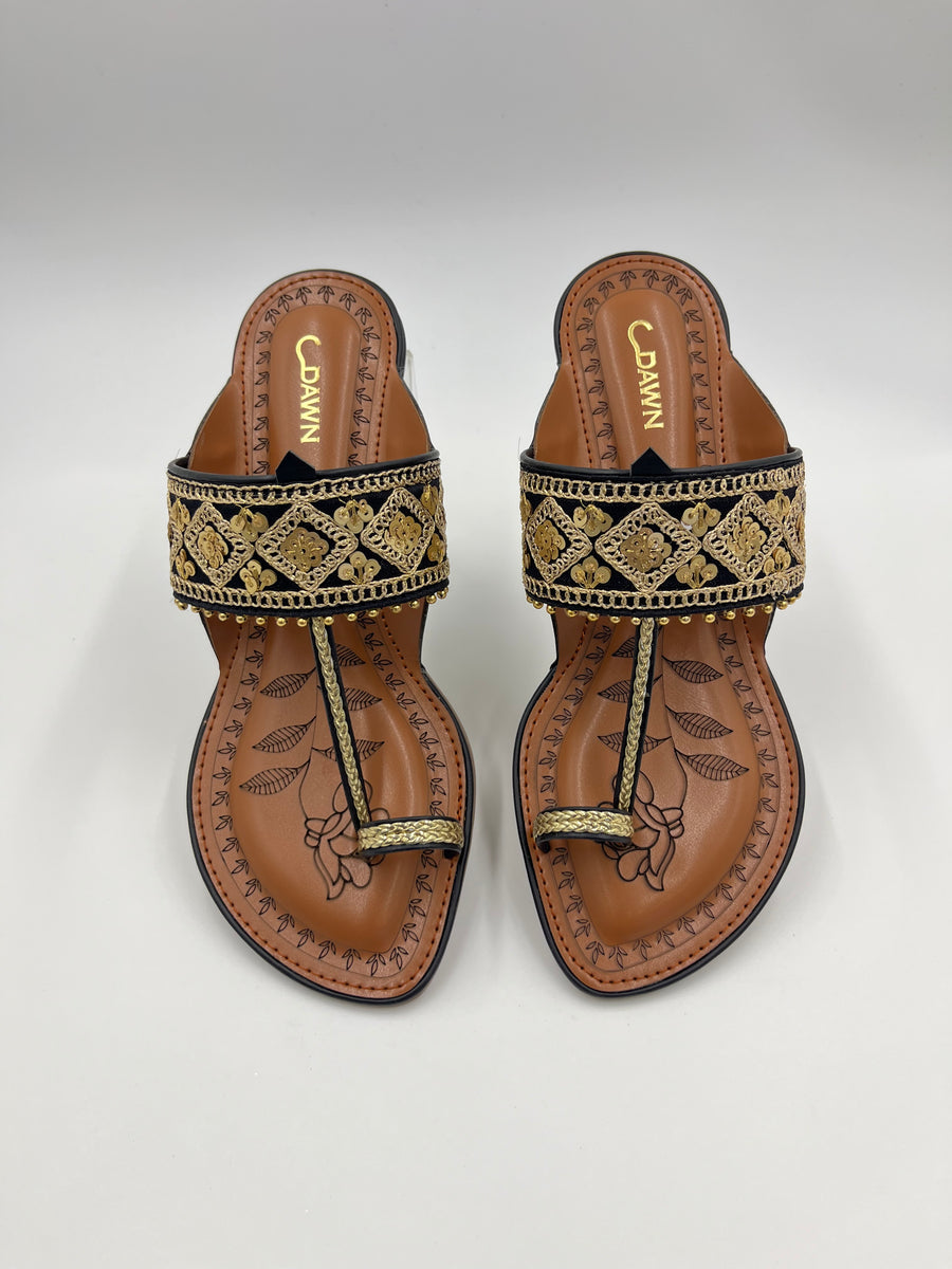 Women Casual Wedge Kolhapuri