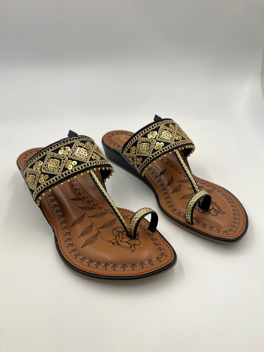 Women Casual Wedge Kolhapuri