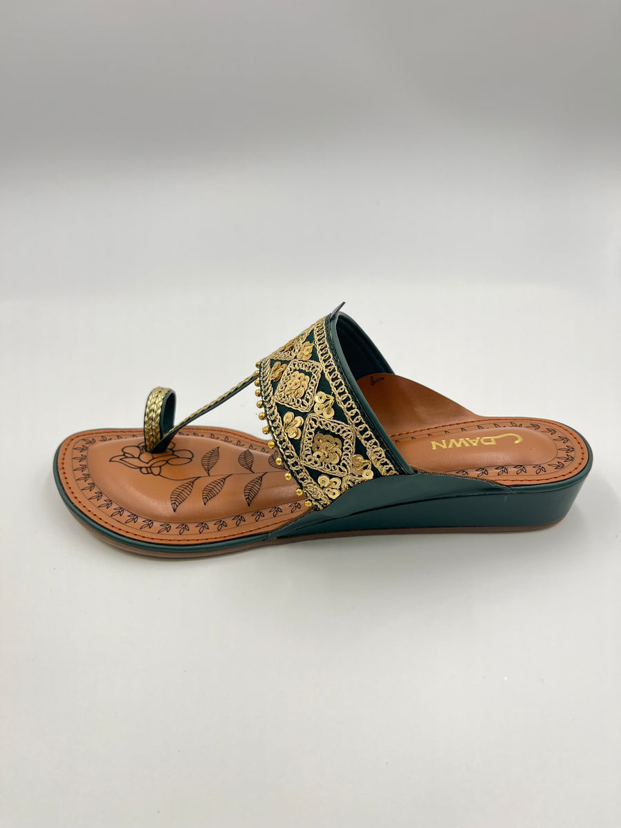 Women Casual Wedge Kolhapuri