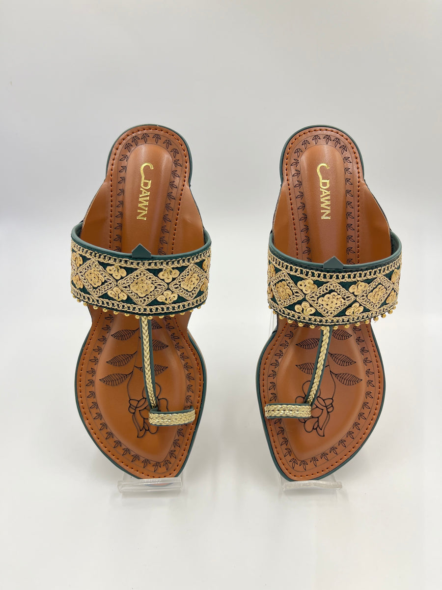 Women Casual Wedge Kolhapuri
