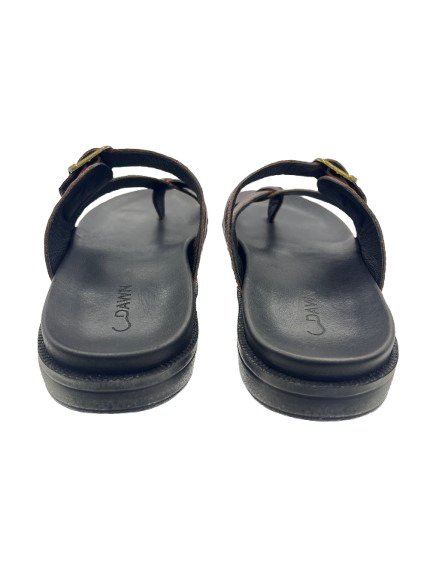 DAWN Terra Brown Cross-Strap Sandal