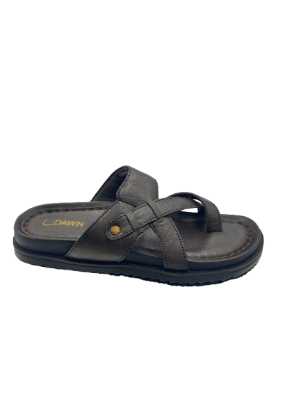 DAWN Classic Brown Cross-Strap Sandal
