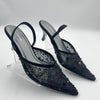 Women Bridal Kitten Heel Sandal