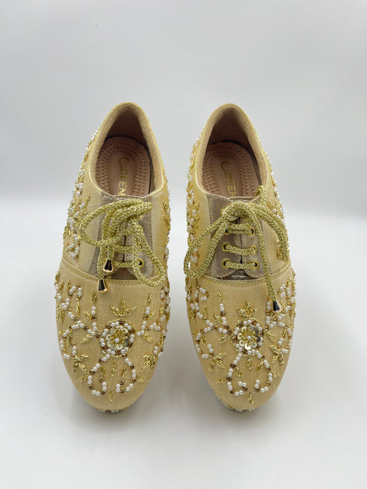 Women Bridal Wedge Heel Sneaker