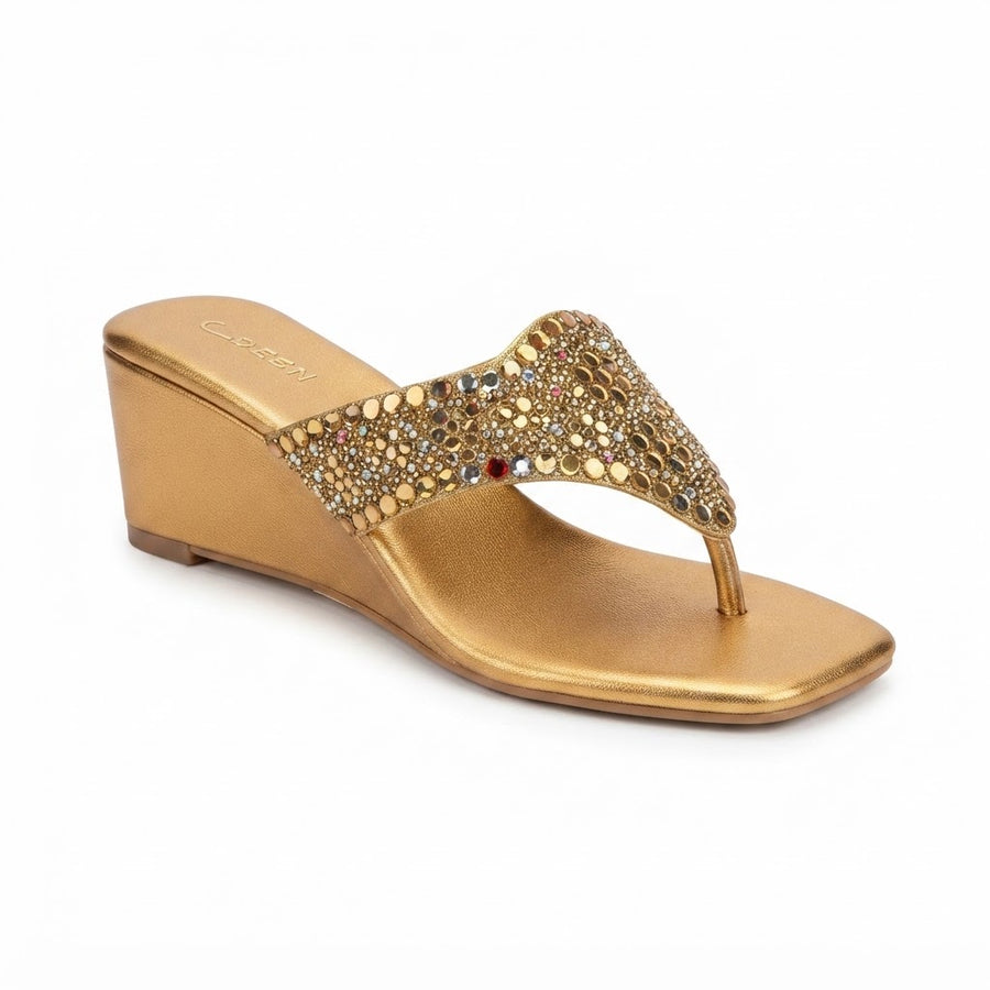 Women's Bridal Wedge Heel Slip on