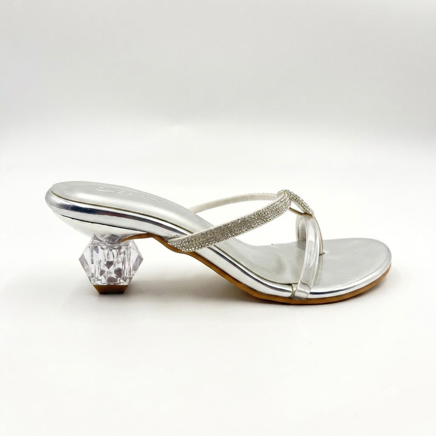Women's Bridal Block Heel Slip on