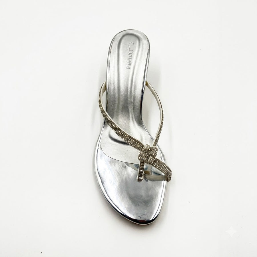 Women's Bridal Block Heel Slip on