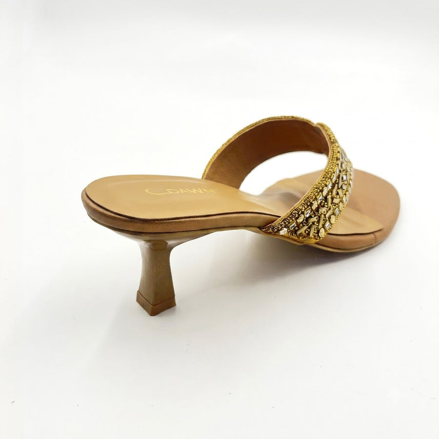 Women's Bridal Kitten Heel Slip on