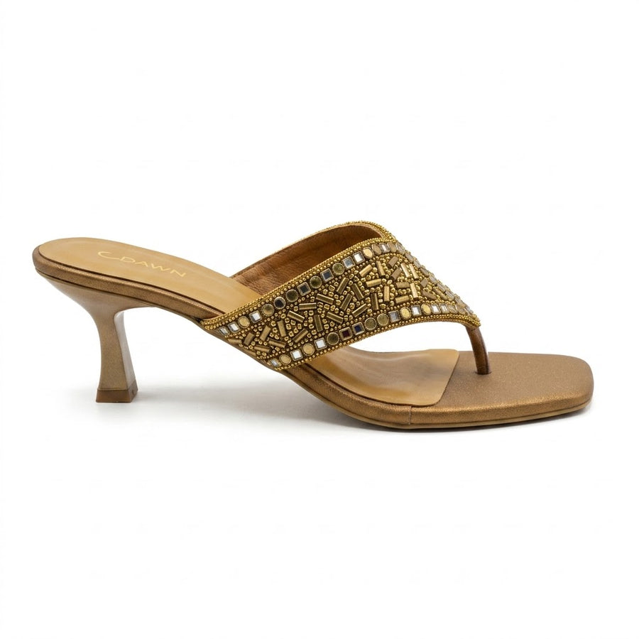 Women's Bridal Kitten Heel Slip on