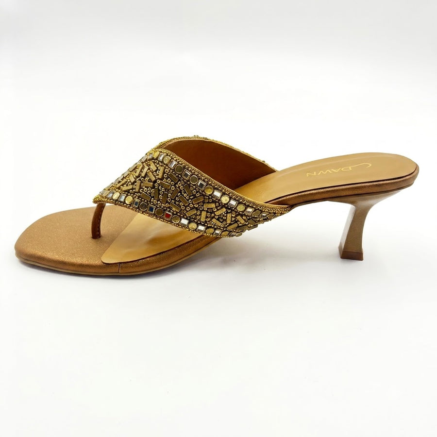 Women's Bridal Kitten Heel Slip on