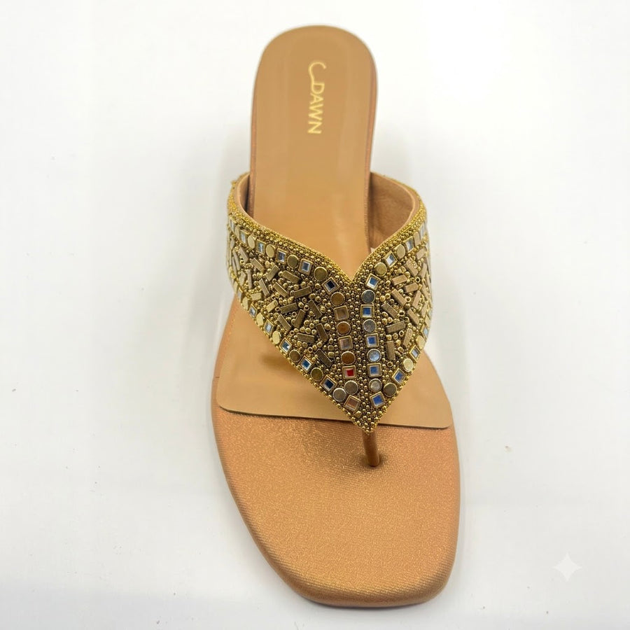 Women's Bridal Kitten Heel Slip on