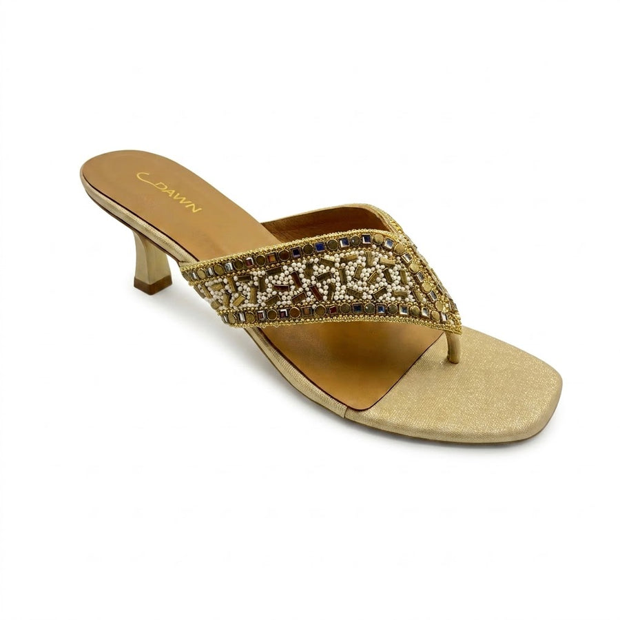 Women's Bridal Kitten Heel Slip on