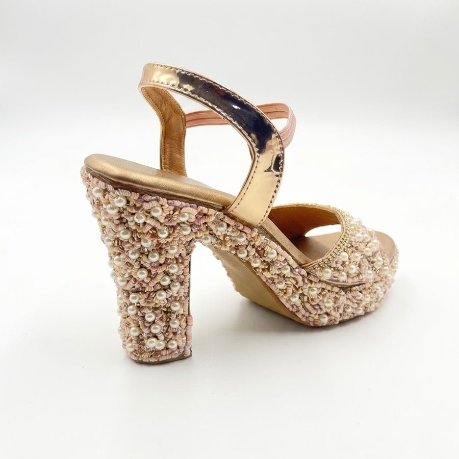 Women's Bridal Block Heel Sandal