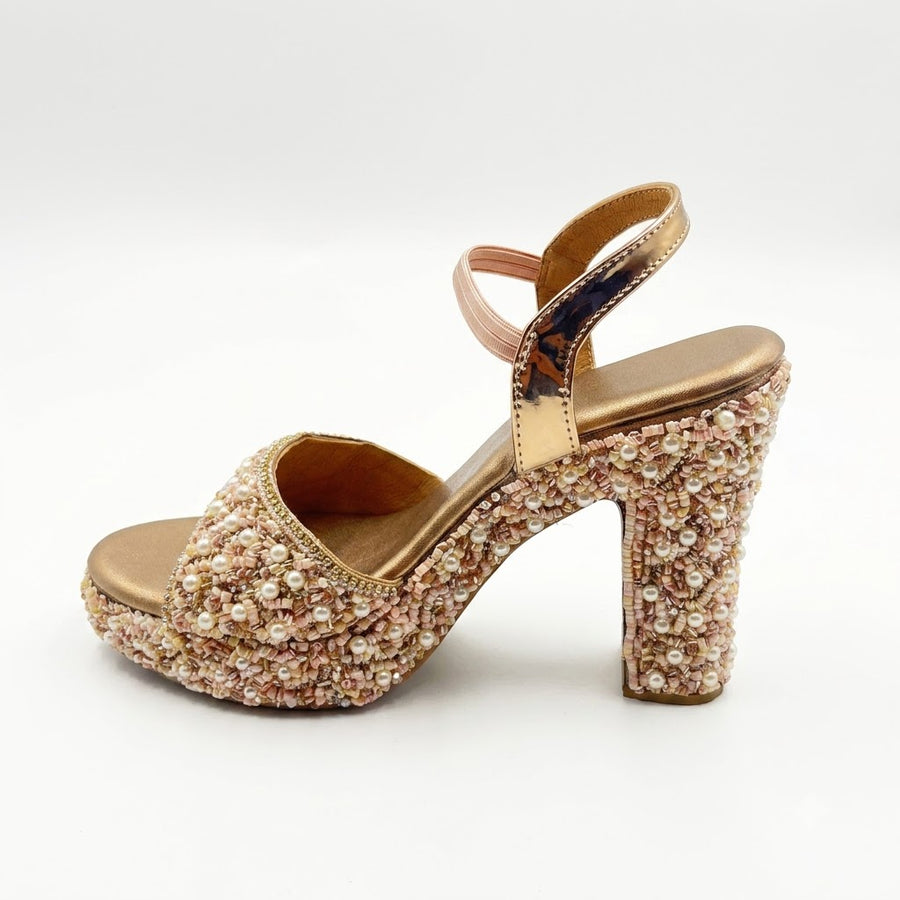 Women's Bridal Block Heel Sandal