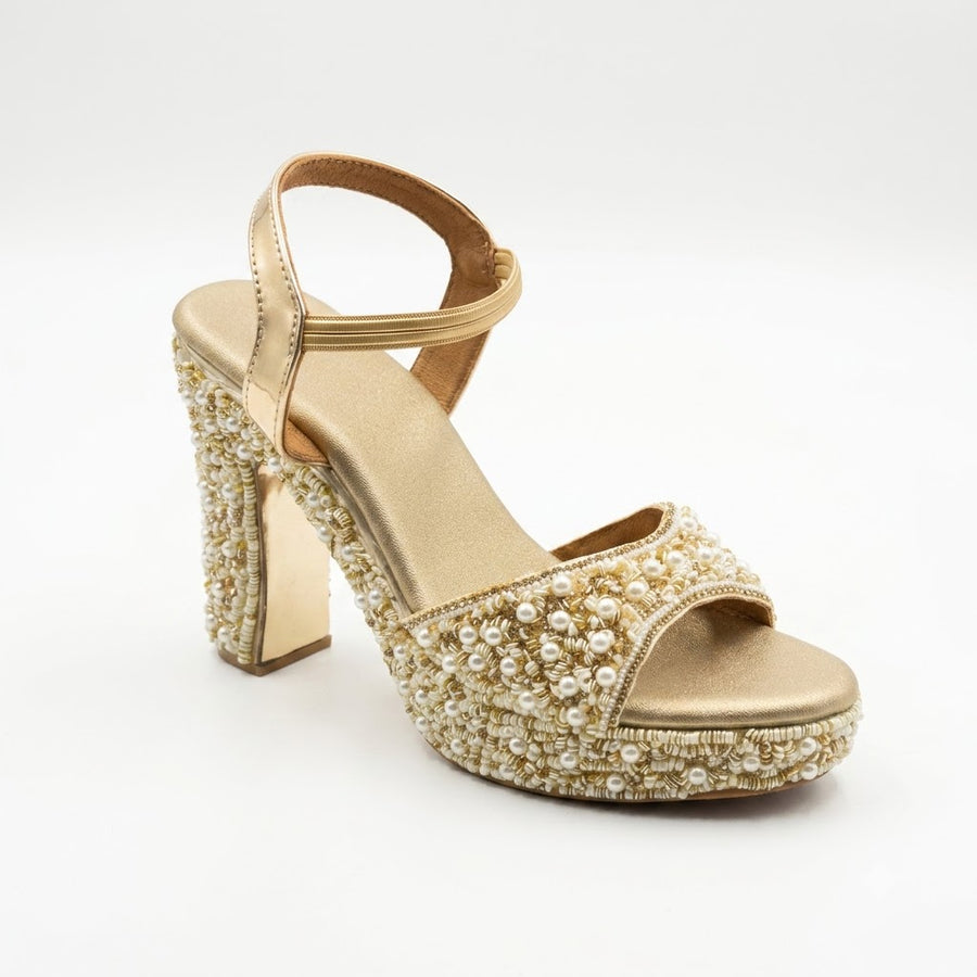 Women's Bridal Block Heel Sandal