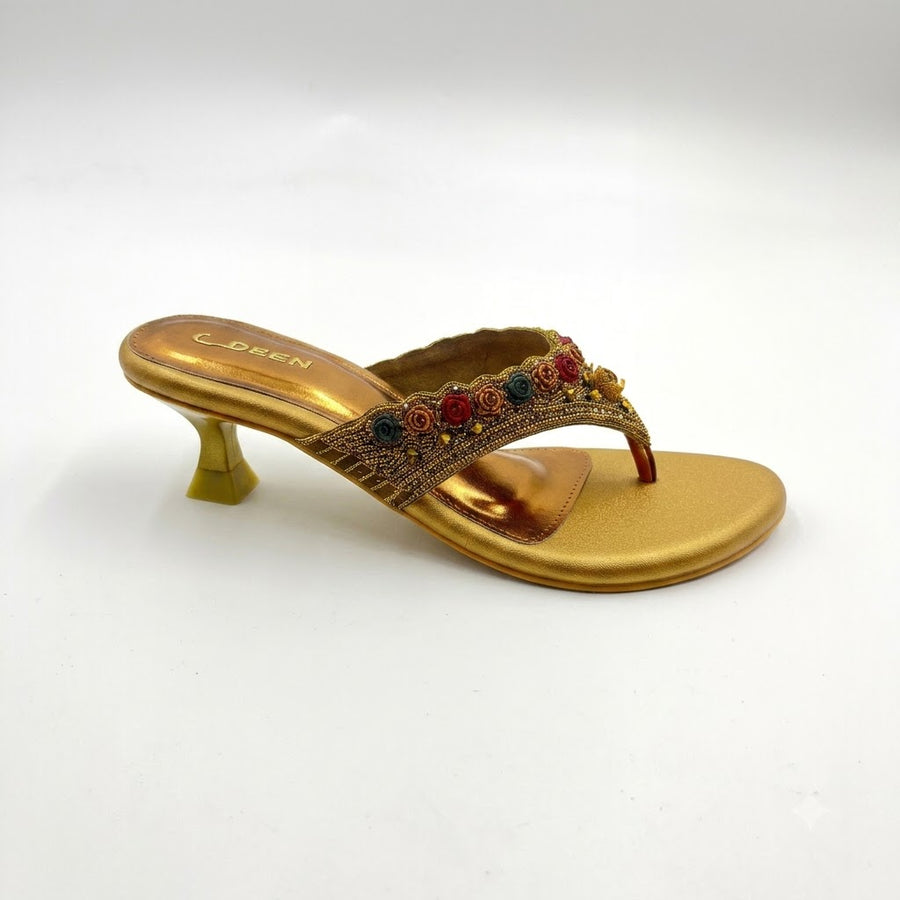 Women's Bridal Kitten Heel Slip on