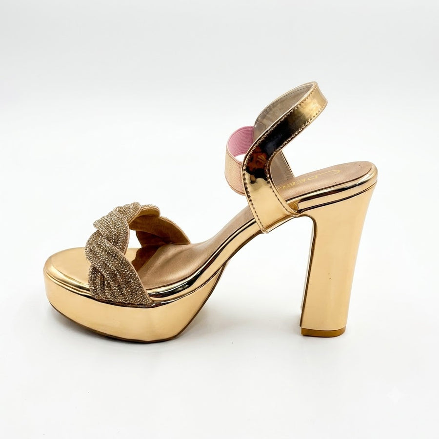 Women's Bridal Block Heel Sandal