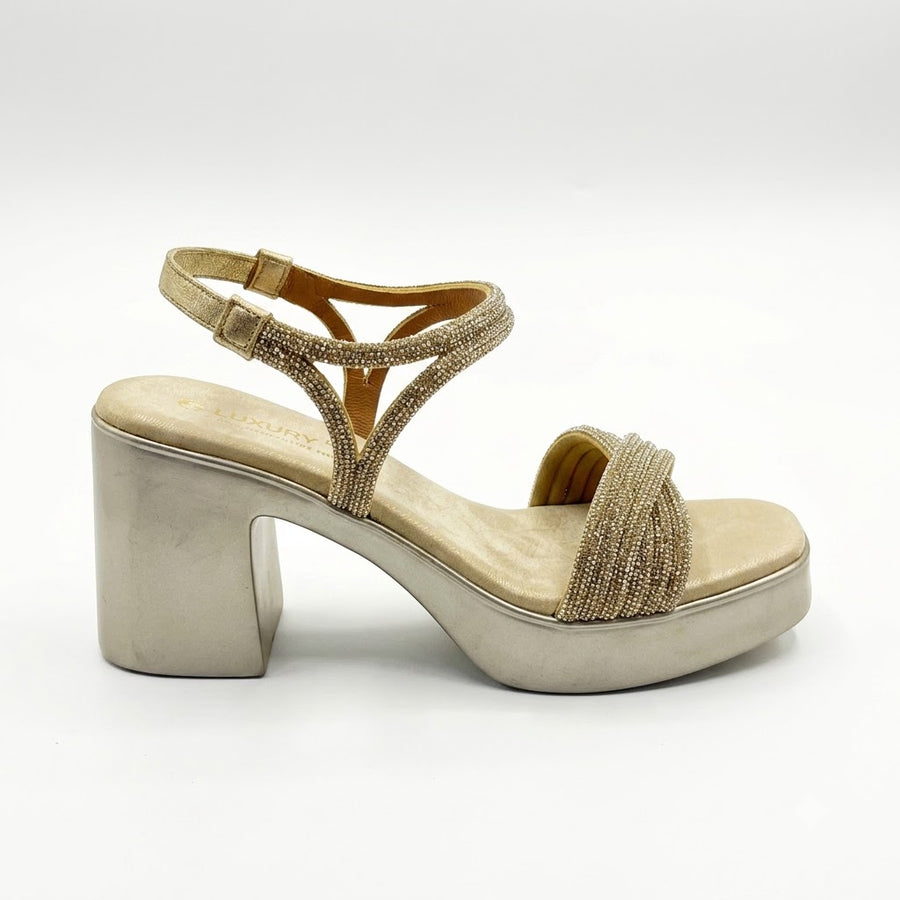 Women's Bridal Block Heel Sandal