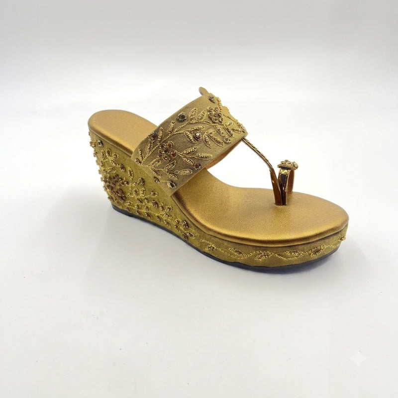 Women's Bridal Wedge Heel Slip on