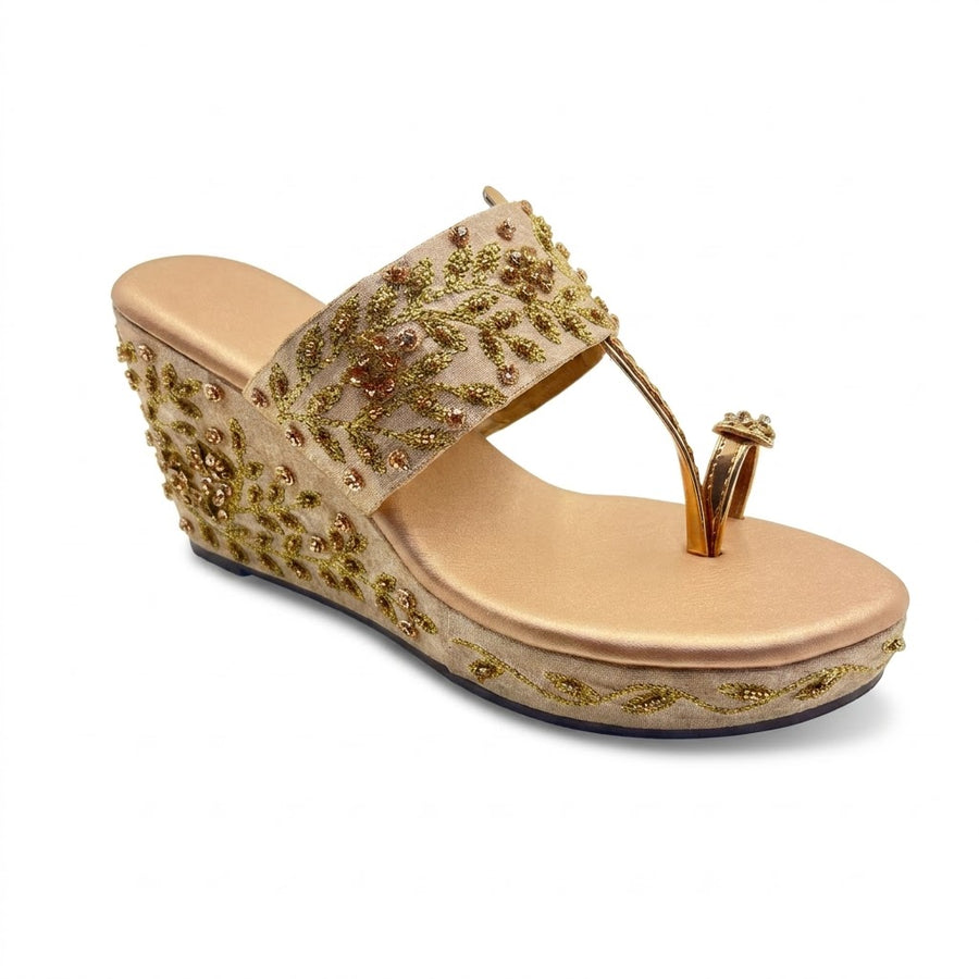 Women's Bridal Wedge Heel Slip on