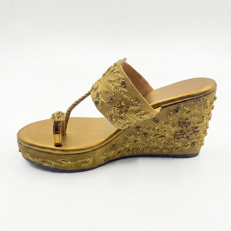 Women's Bridal Wedge Heel Slip on