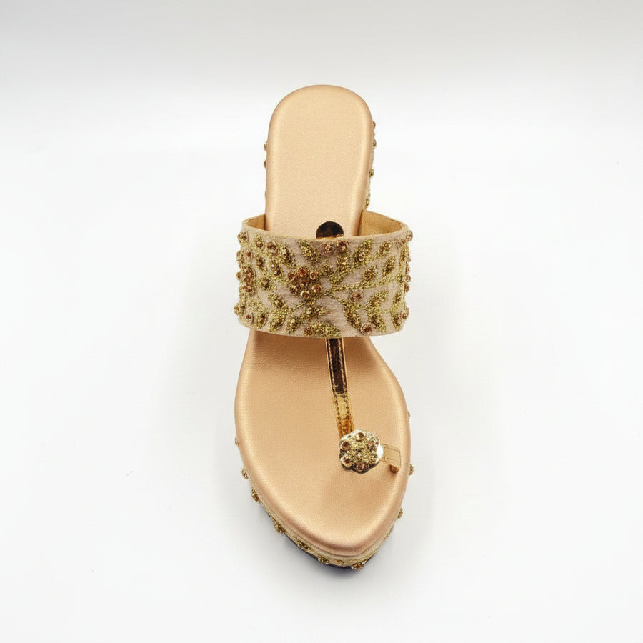 Women's Bridal Wedge Heel Slip on