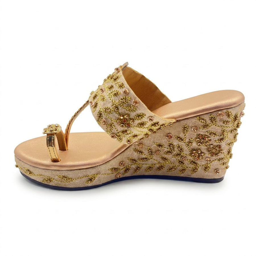 Women's Bridal Wedge Heel Slip on