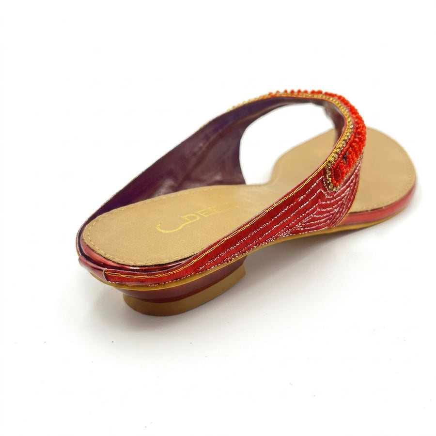 Women's Bridal Flat Heel Slip on